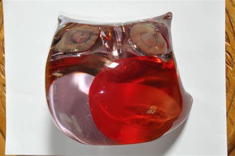 Vintage Sommerso Murano Glass Owl Sculpture By Antonio Da Ros For