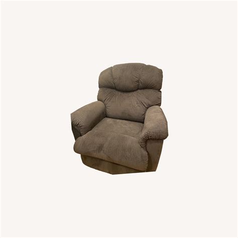 La Z Boy Dark Brown Corduroy Recliner Aptdeco