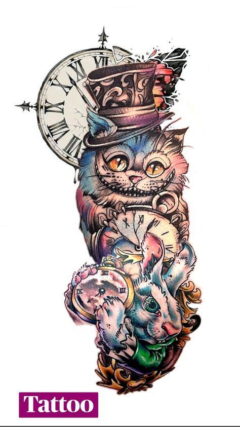 Funny Cat Doodle Tattoo Alice And Wonderland Tattoos Wonderland