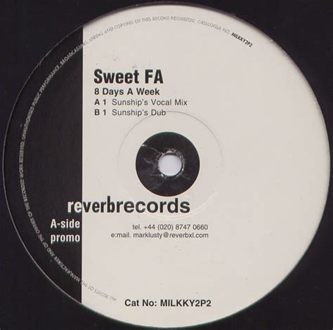 Sweet Fa 8 Days A Week 2000 Vinyl Discogs