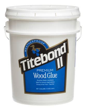 Titebond II Wood Glue 5 Gallon Bart Supply