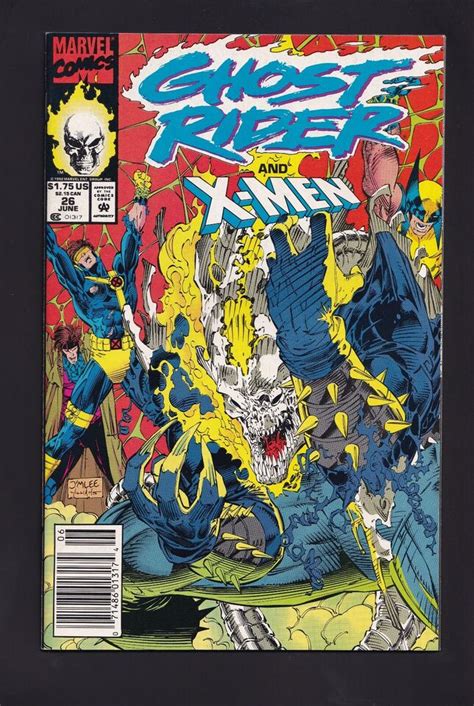 Ghost Rider 26 27 Newsstands X Men Crossover Marvel 1992 Jim Lee