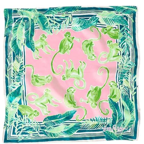 Lilly Pulitzer Accessories Lilly Pulitzer Gwp Silk Scarf Monkey