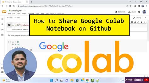 How To Share Google Colab Notebook On Github Upload 2022 YouTube