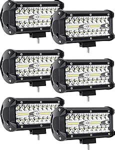 Amazon YEEGO DIRECT 7 Inch Led Light Bar 240W 24000LM Spot Flood