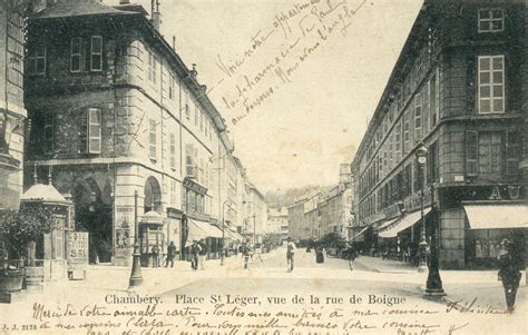 Chambéry Chambéry Place St Léger vue de la rue de Boigne Carte