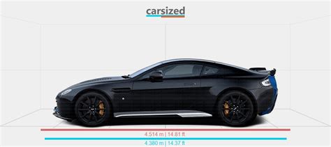 Dimensions Aston Martin Vantage 2005 2018 Vs Chevrolet Corvette 2013 2019