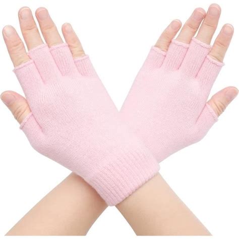 Femmes D Hiver Demi Doigts Gants Chauds Laine Tricot Gants Sans Doigts