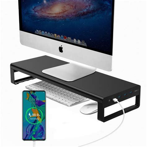 Buy Vaydeer Monitor Stand With Fast Charging And USB 3 0 Ports Metal