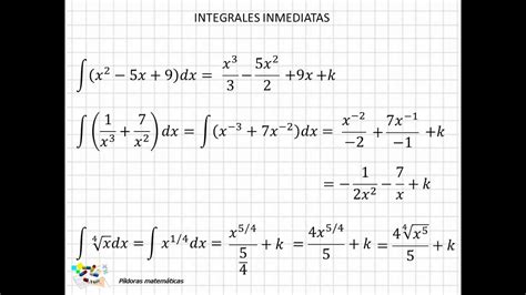 12 Ejercicios De Integrales Inmediatas I YouTube