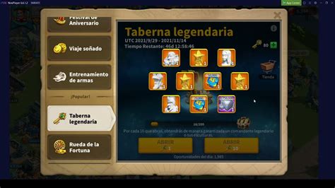 KVK 5 TABERNA LEGENDARIA UNO DE LOS MEJORES EVENTOS PARA F2P RISE