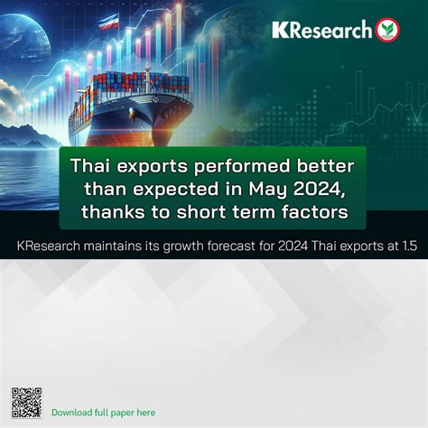 Thai Exports Performed Better Than Expected In May 2024 Thanks To