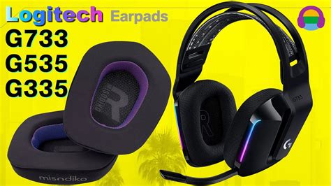 How To Replace Upgrade Earpads Logitech G733 G535 G335 Gaming Headset Youtube