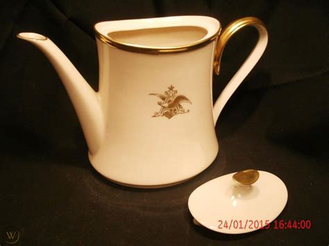 RARE! LENOX FINE CHINA ETERNAL PATTERN WITH ANHEUSER BUSCH EMBLEM ...