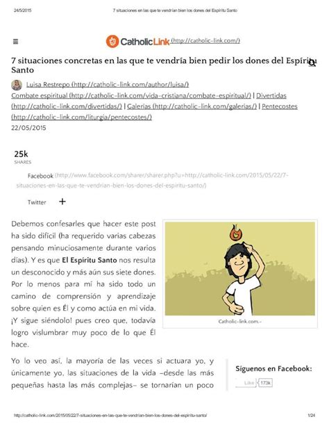 PDF 7 Situaciones en Las Que Te Vendrían Bien Los Dones Del Espíritu