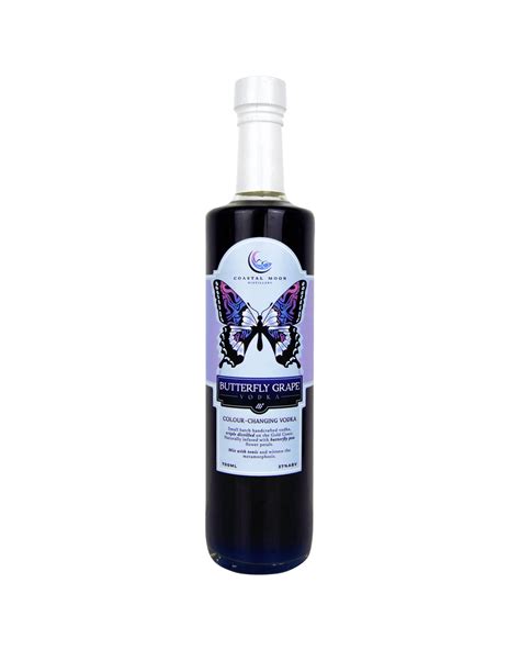 Butterfly Grape Colour Changing Vodka Coastal Moon Distillery