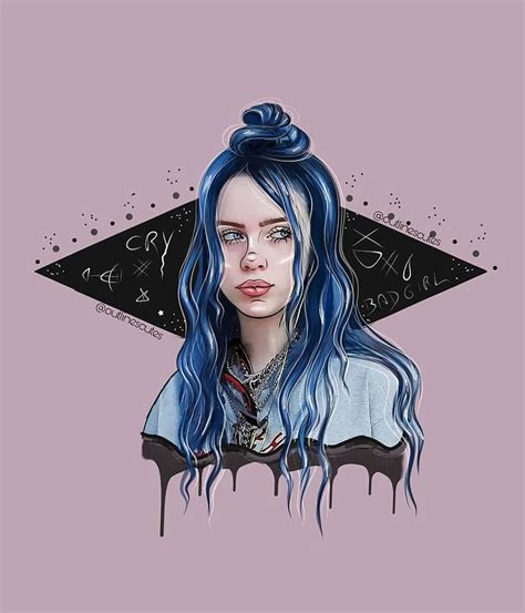 La N Puede Contener Una Persona Billie Eilish Drawing Hd Phone