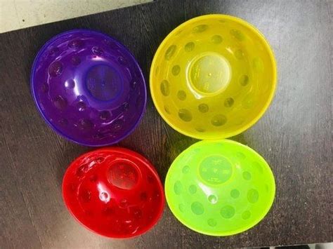 Multi Color Round Plastic Bowl With Light Weight And Sturdy For