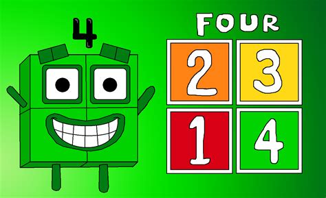 Image - Numberblock 4 (4 Squares).png | Numberblocks Wiki | FANDOM powered by Wikia