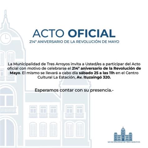 Acto Oficial por el 25 de Mayo en La Estación Lu24