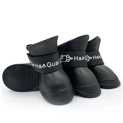 Lsljs 4pcs Cute Dog Rain Boots Waterproof Pet Boots Puppy Shoes