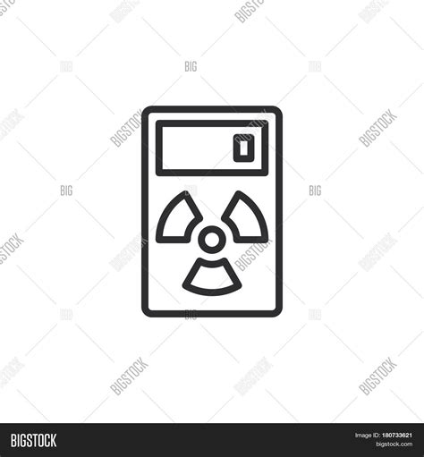 Geiger Counter Line Vector Photo Free Trial Bigstock