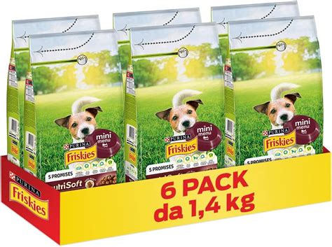 PURINA FRISKIES Crocchette Cane Mini Menu Nutri Soft Con Manzo 6