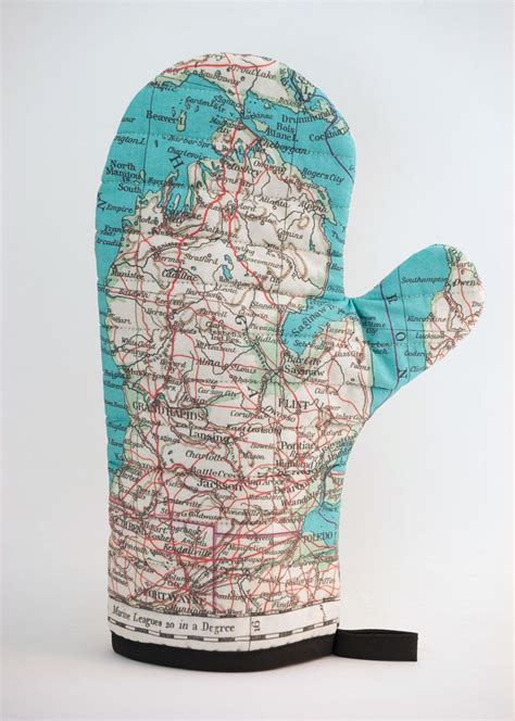 Michigan Map Oven Mitt Nautical Chart Michigan Nautical