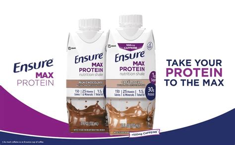 Ensure Max Protein Nutritional Shake Milk Chocolate 330 Ml Pack Of 4 Amazon Ae