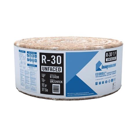 Knauf Insulation R 30 Ecoroll Unfaced Fiberglass Insulation Roll 15 In X 22 Ft X 10 In 613430