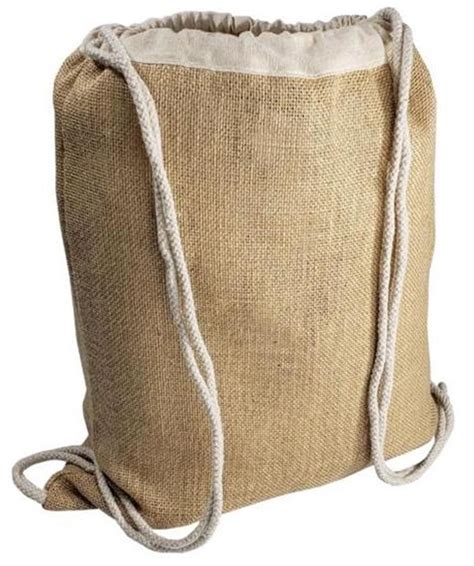 Biodegradable Jute Drawstring Bag Kdb