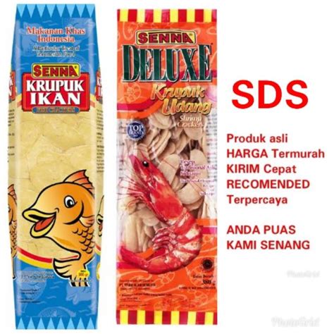 Jual SENNA KERUPUK DELUXE UDANG ATAU IKAN 230Gram Atau 380Gram Shopee