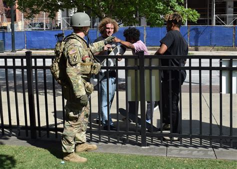 Guardsmen Defuse Tensions With Atlanta Protesters National Guard