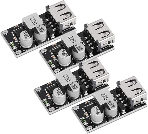 Buck Converter Usb Drok 4pcs Dc 6 32v 12v 24v To Dc 5v Qc 3 0 Charging Module Power Supply