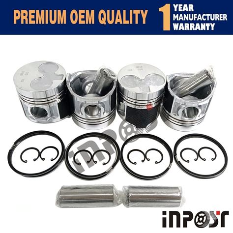 STD 4 Set 404D Piston Kit Ring Set STD For Perkins 404D 22 404D 22T