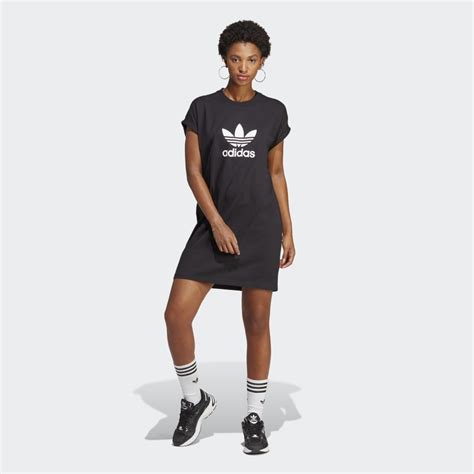 Adidas Adicolor Classics Trefoil Tee Dress Black Adidas Uae