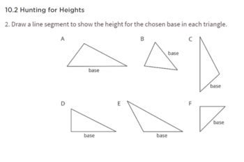 Classkick U1 L10 Bases And Heights Of Triangles Grade 6 Open Up Resources