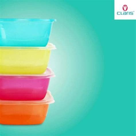 Jual Claris 2737 Rectangular Food Saver Kotak Wadah Makanan Plastik 750