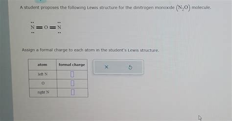 Solved A student proposes the following Lewis structure for | Chegg.com