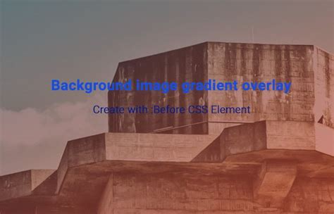 Add Background Image Gradient Overlay with CSS | Codeconvey