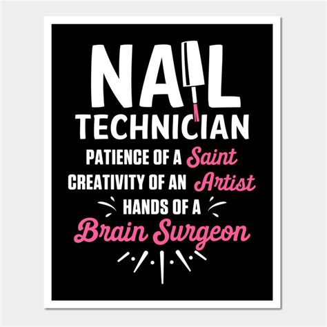 Nail Technician Patience Nail Tech Artist Manicurist DA1 Print By