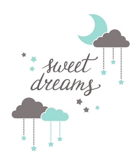 Sweet dreams stock vector. Illustration of curly, background - 16470951