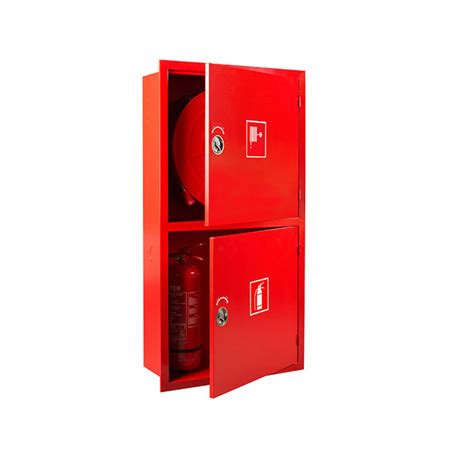 Double Door Cabinets Fire Hose Reel System In UAE