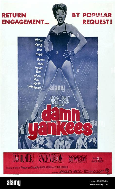 DAMN YANKEES!, US poster, Gwen Verdon, 1958 Stock Photo - Alamy