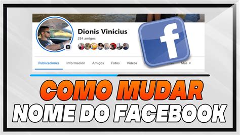 Como Mudar O Nome Do Facebook Pelo Pc Youtube