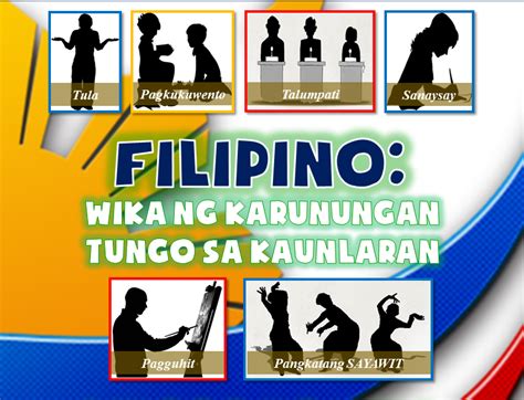 Poster Slogan Tungkol Sa Wikang Filipino William Richard Green