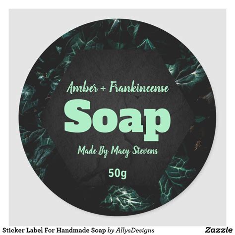 Sticker Label For Handmade Soap In 2024 Handmade Soap Sticker Labels