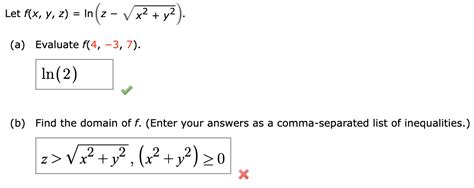 Solved Can T Find Let F X Y Z Ln Z X2 Y22 A ﻿evaluate