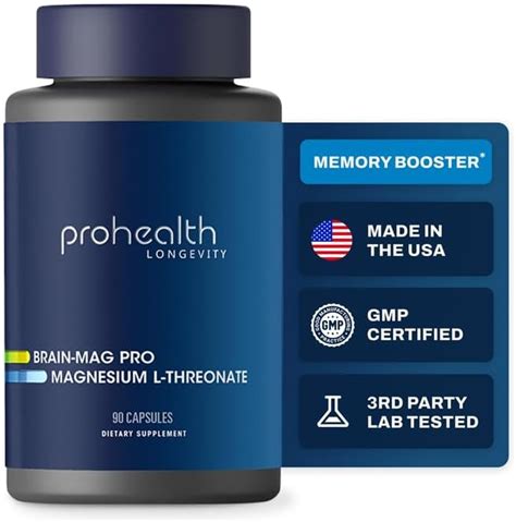 Amazon.com: Magnesium L-Threonate Supplement (Magtein), 90 Capsules ...