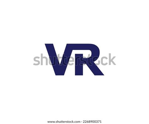 Vr Logo Design Vector Template Stock Vector Royalty Free 2268900371